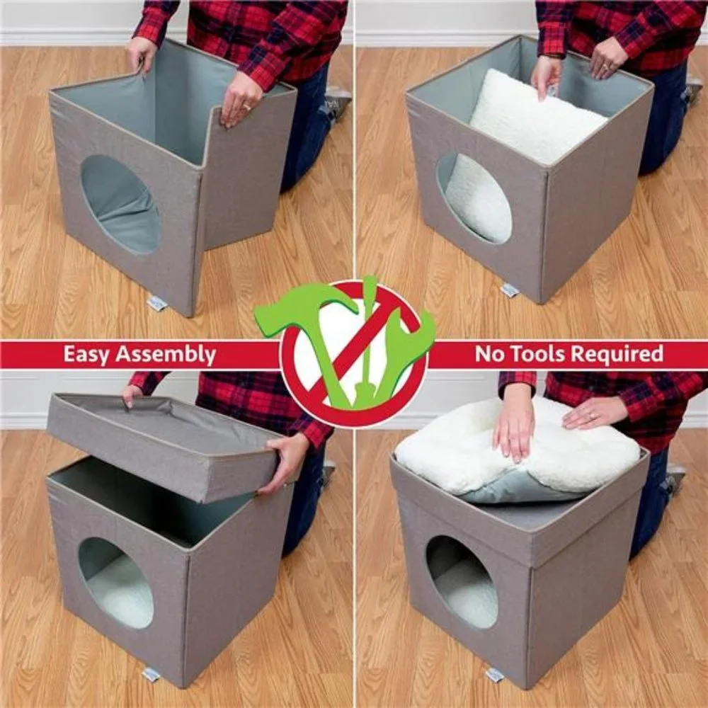 Kitty City Large Cat Bed, Stackable Cat Cube